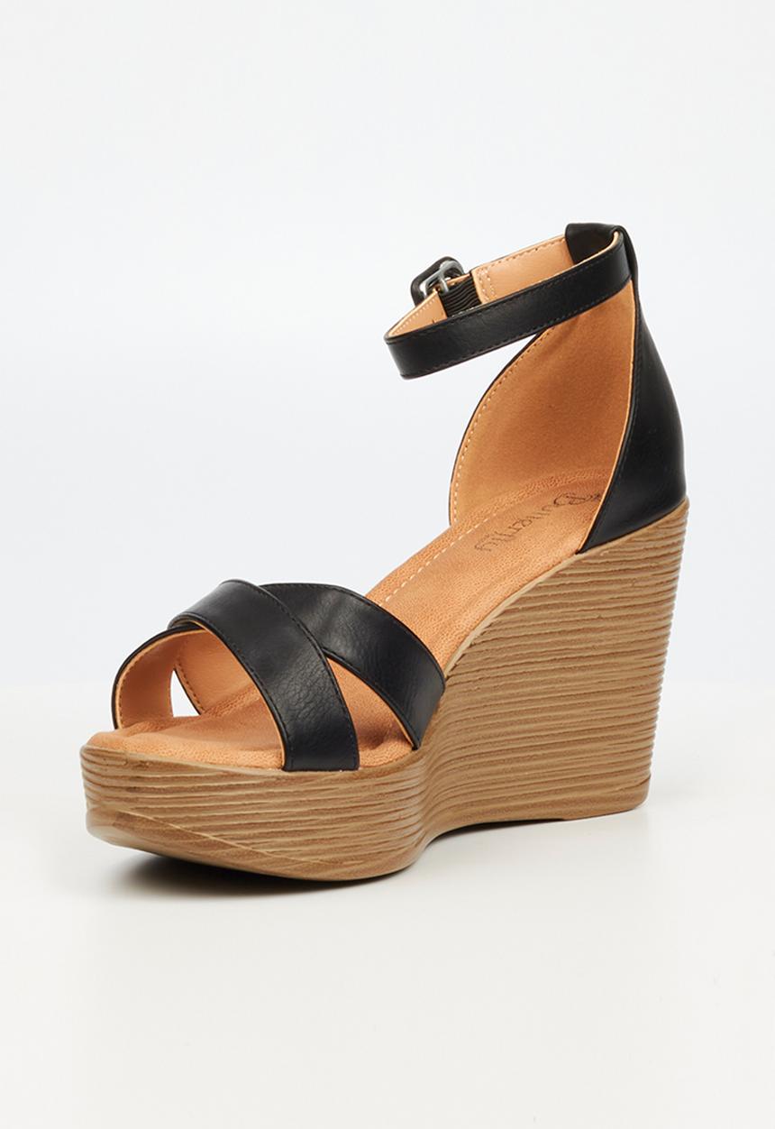 Butterfly Feet - Larah 1 wedge heel - black