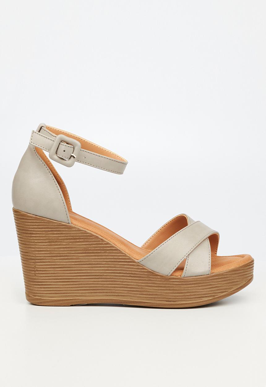 Butterfly Feet - Larah 1 wedge heel - grey