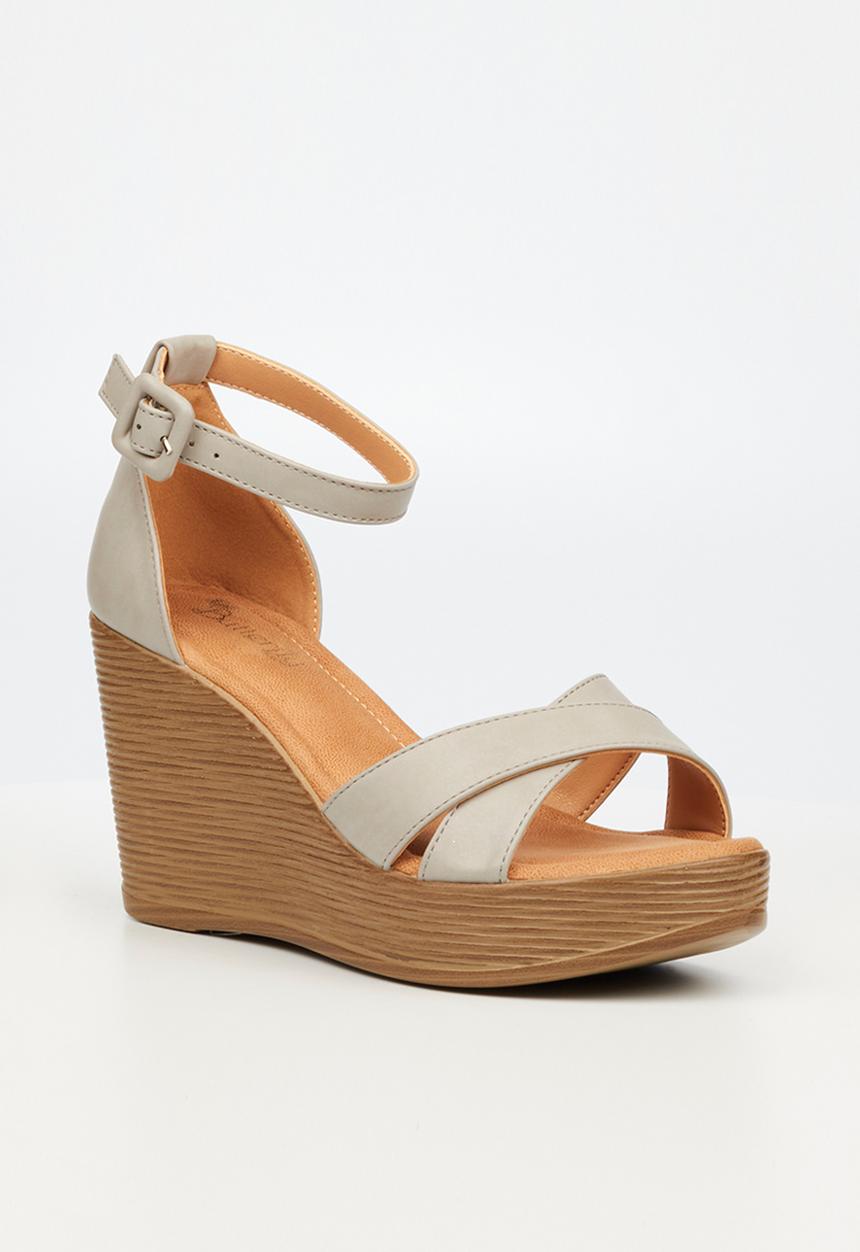 Butterfly Feet - Larah 1 wedge heel - grey