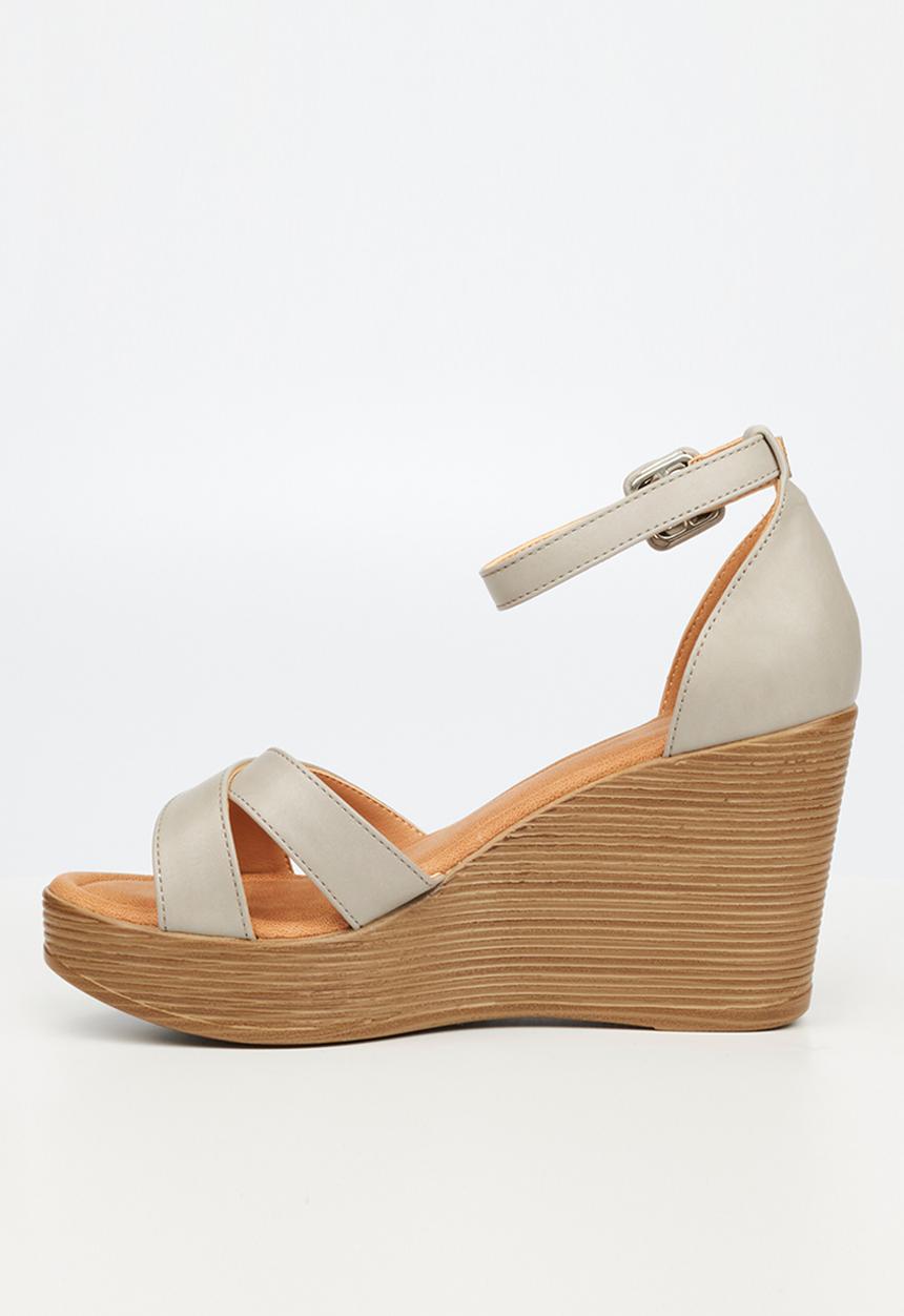 Butterfly Feet - Larah 1 wedge heel - grey