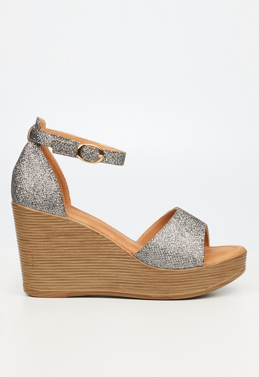 Butterfly Feet - Larah 2 wedge heel - pewter
