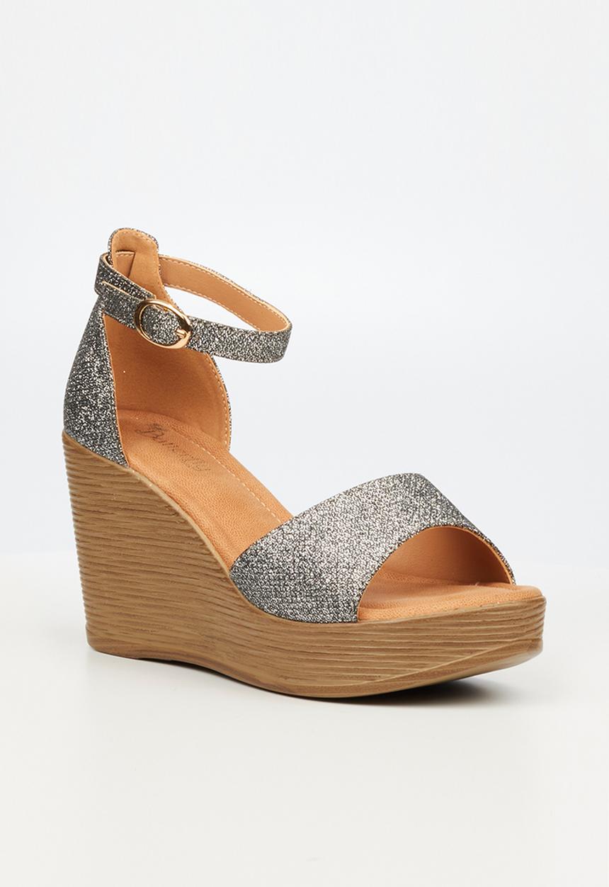 Butterfly Feet - Larah 2 wedge heel - pewter
