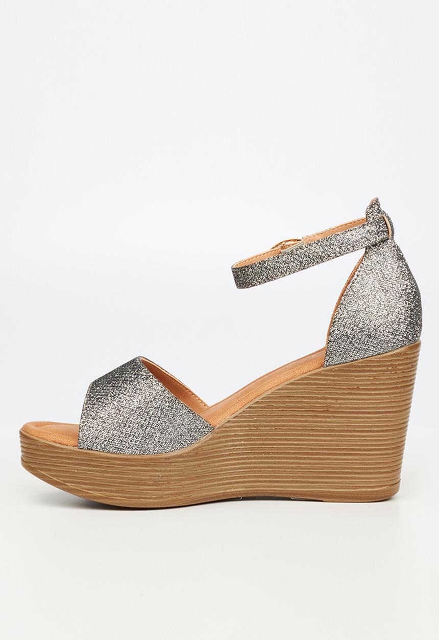 Butterfly Feet - Larah 2 wedge heel - pewter