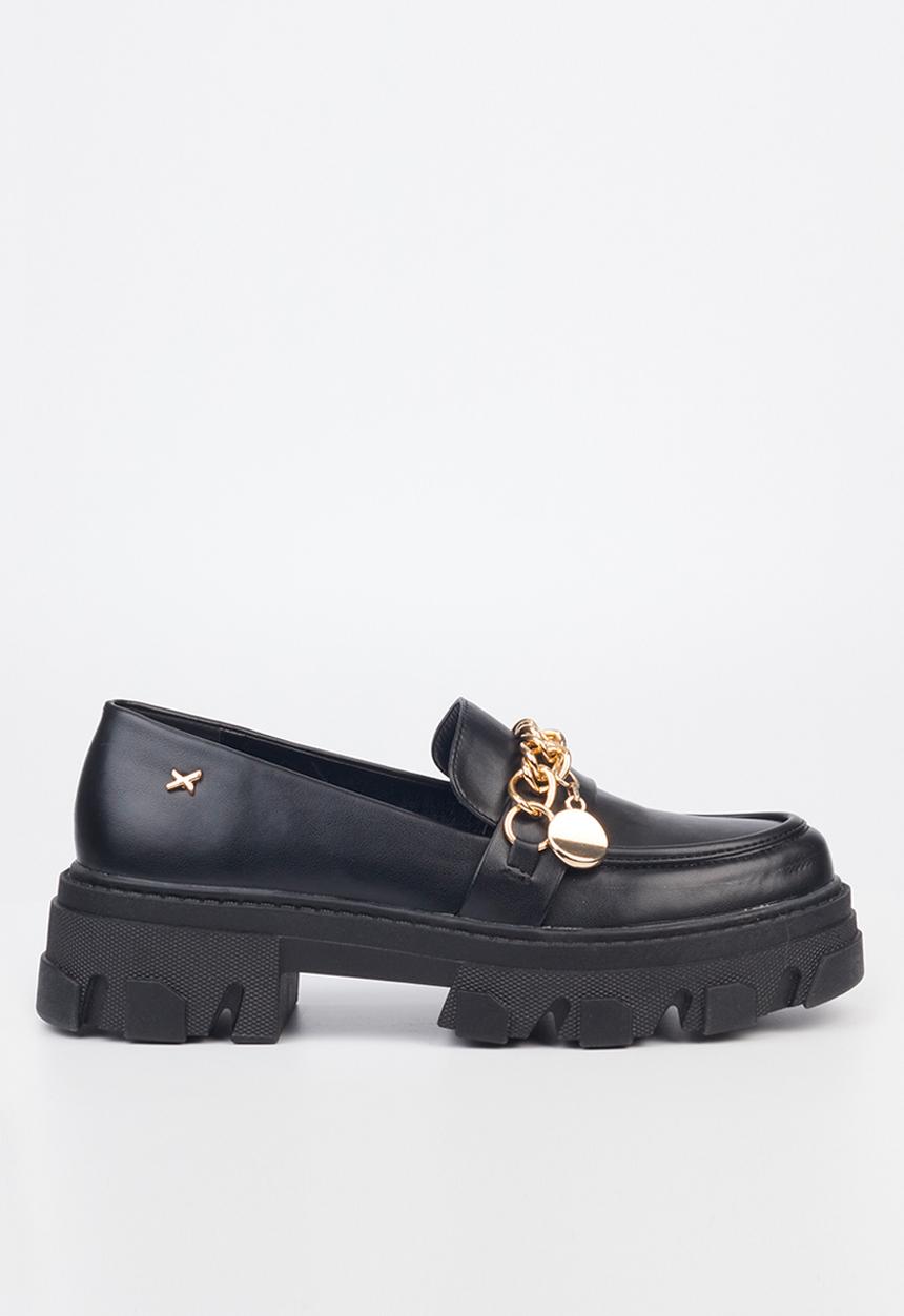 Rock & Co - Kulture 1 chunky lug sole loafer - black