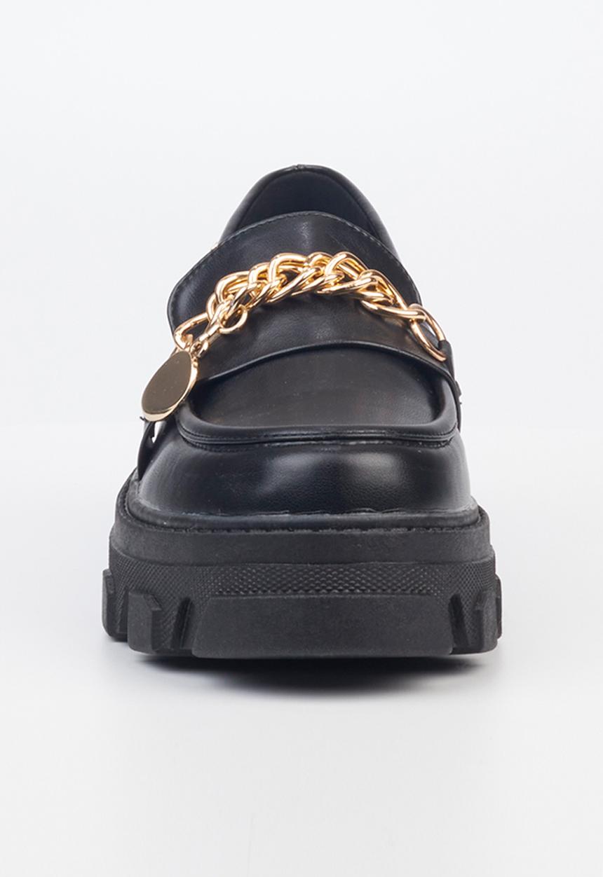 Rock & Co - Kulture 1 chunky lug sole loafer - black