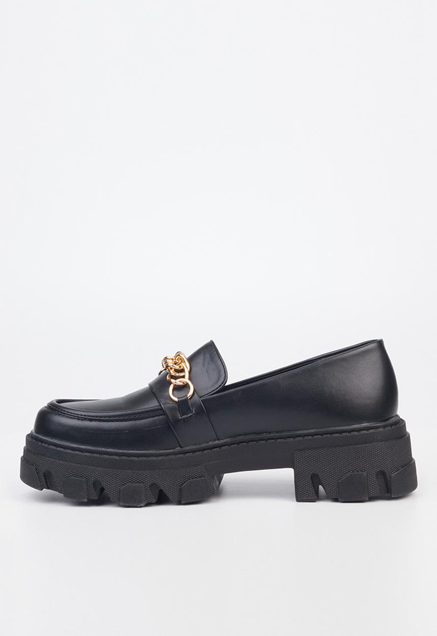 Rock & Co - Kulture 1 chunky lug sole loafer - black