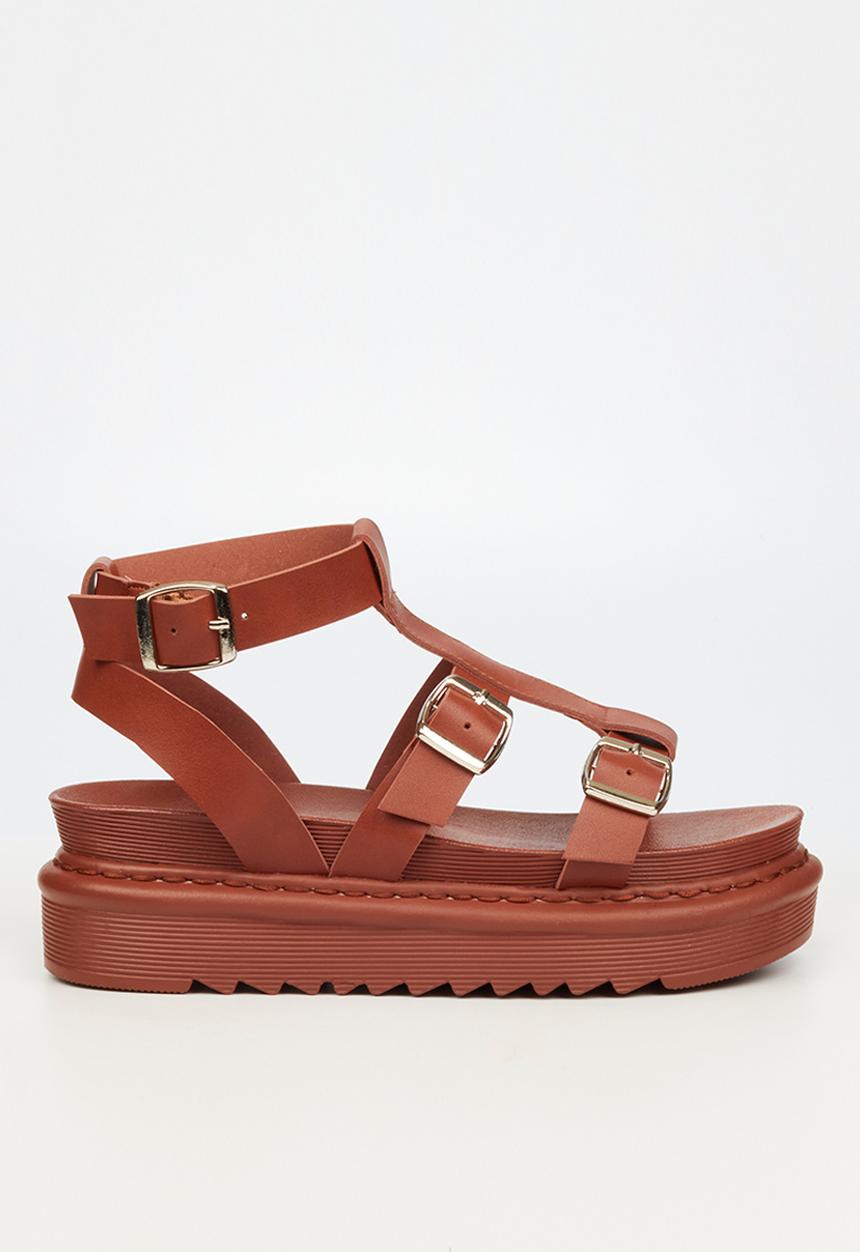 Rock & Co - Rouge 3 chunky flatform sandal - chocolate