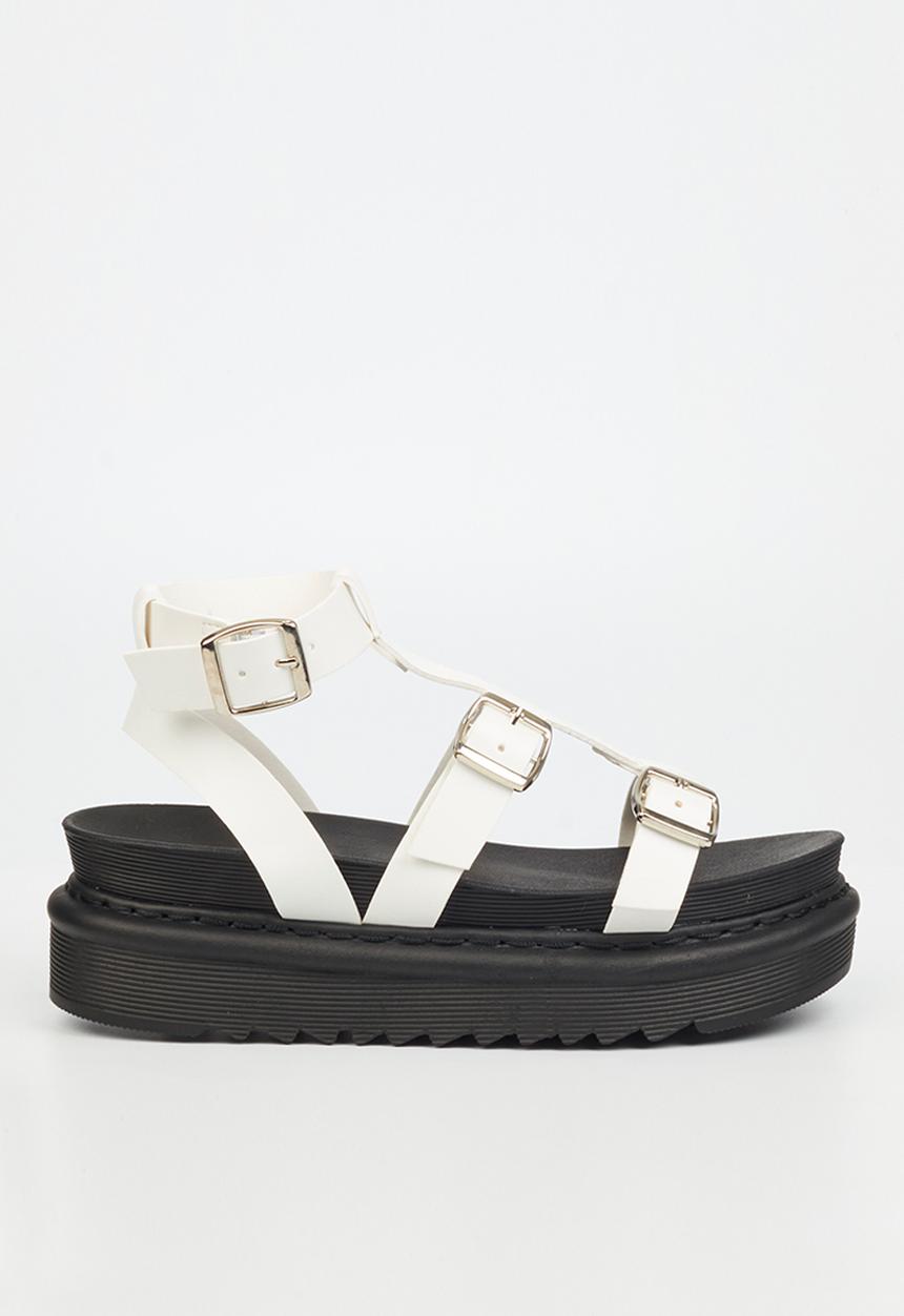 Rock & Co - Rouge 3 chunky flatform sandal - white