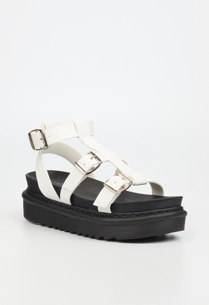 Rock & Co - Rouge 3 chunky flatform sandal - white