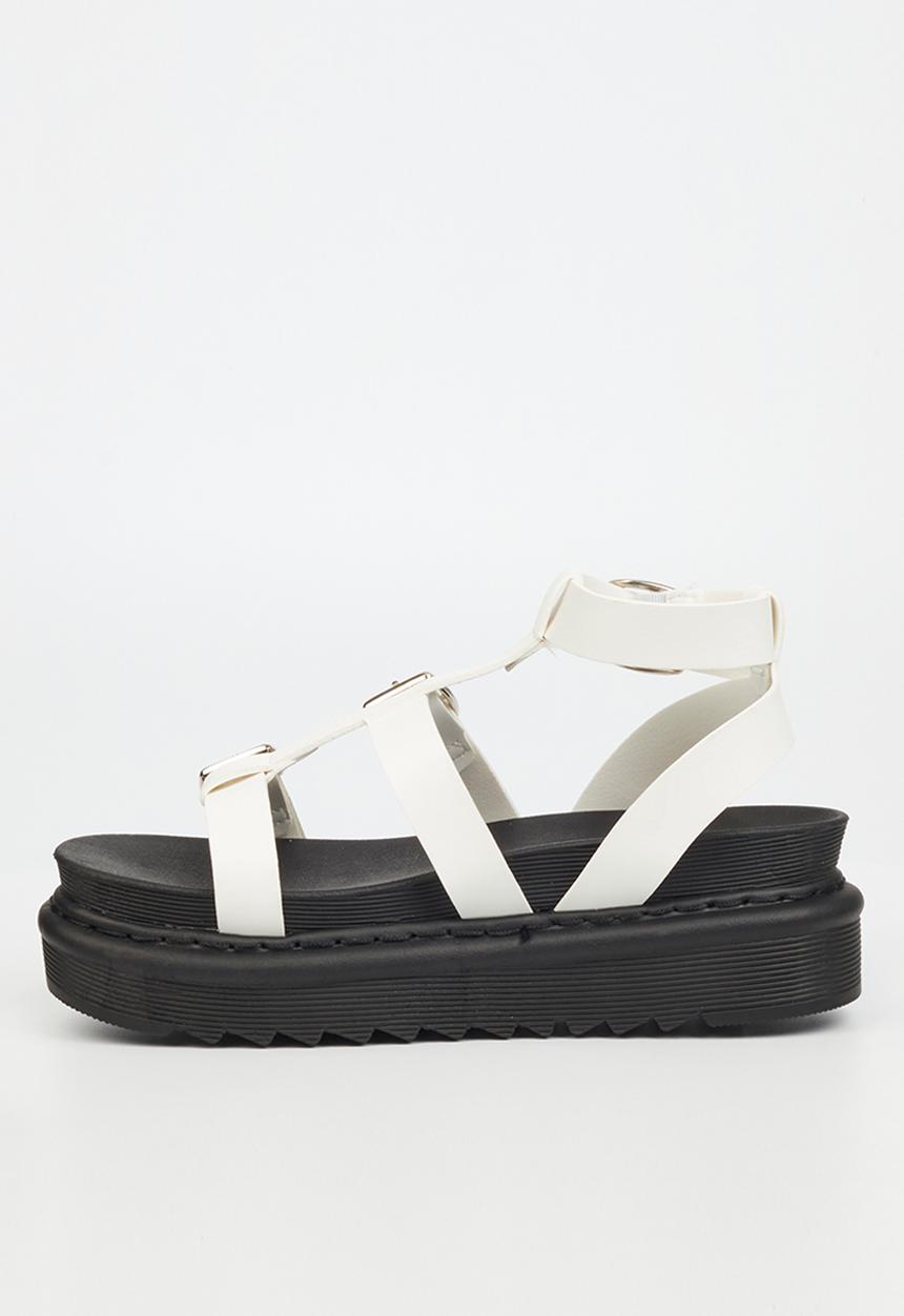 Rock & Co - Rouge 3 chunky flatform sandal - white