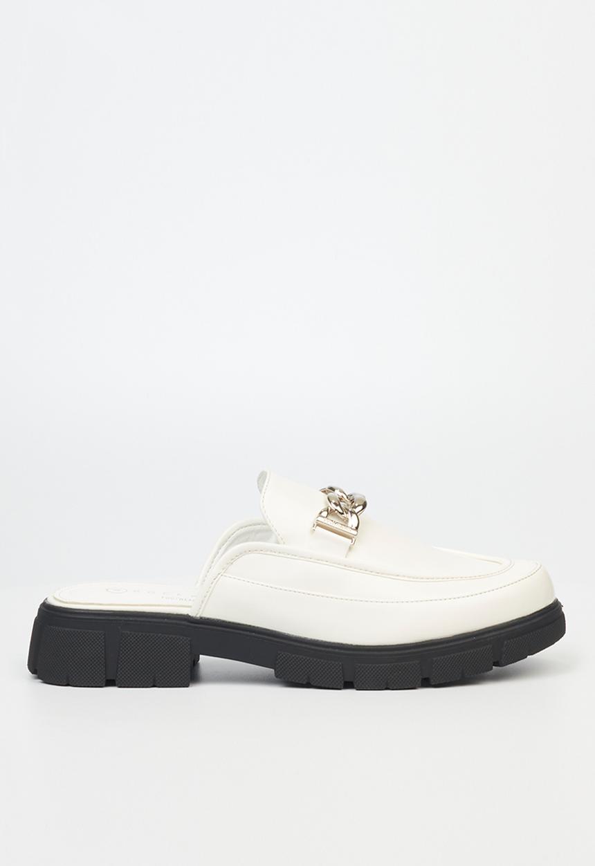 Rock & Co - Venez 1 chunky loafer mule - white