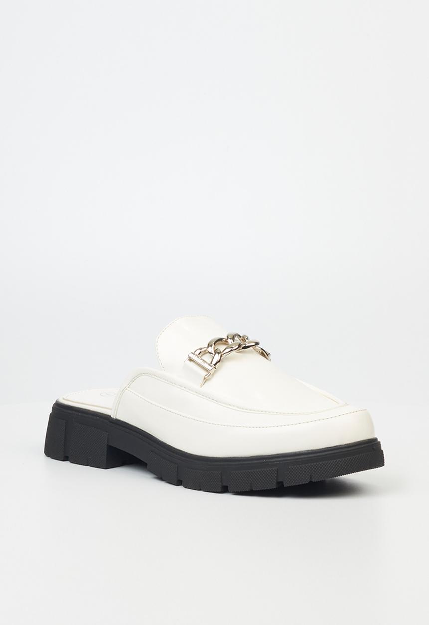 Rock & Co - Venez 1 chunky loafer mule - white