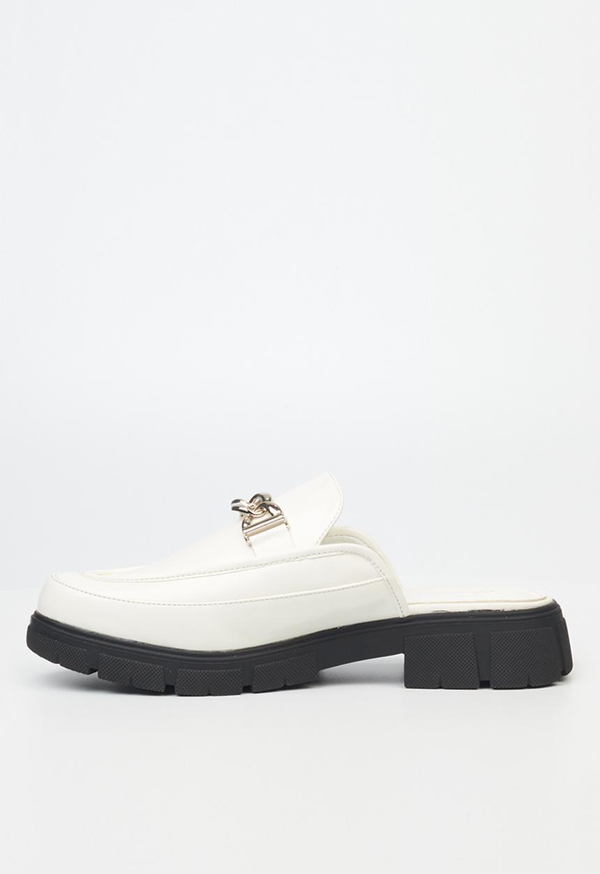 Rock & Co - Venez 1 chunky loafer mule - white