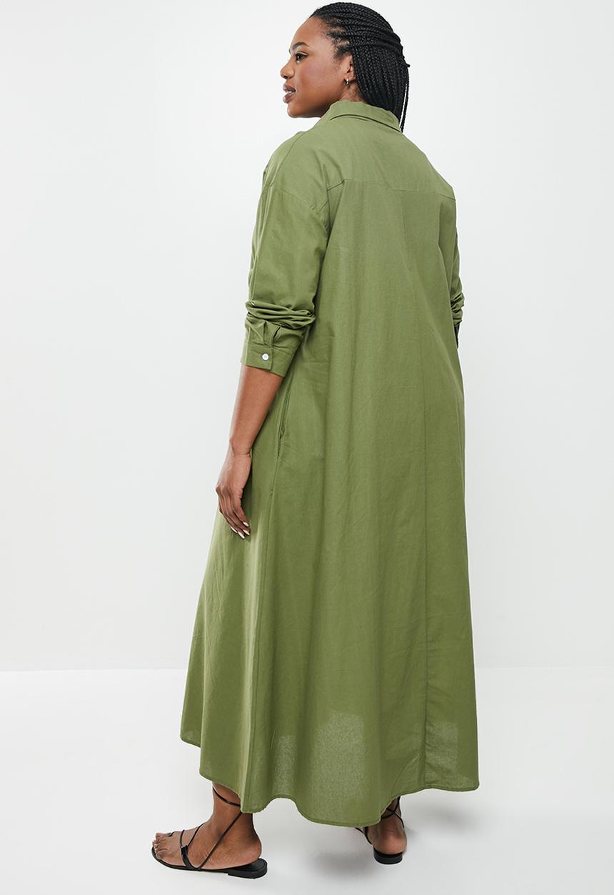 dailyfriday - Longline shirt dress - khaki