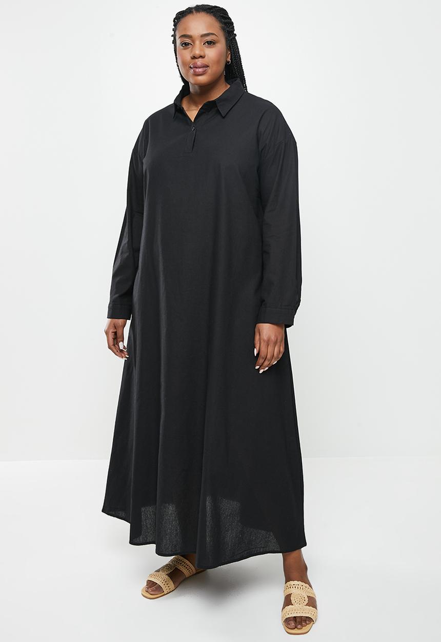 dailyfriday - Longline shirt dress - black