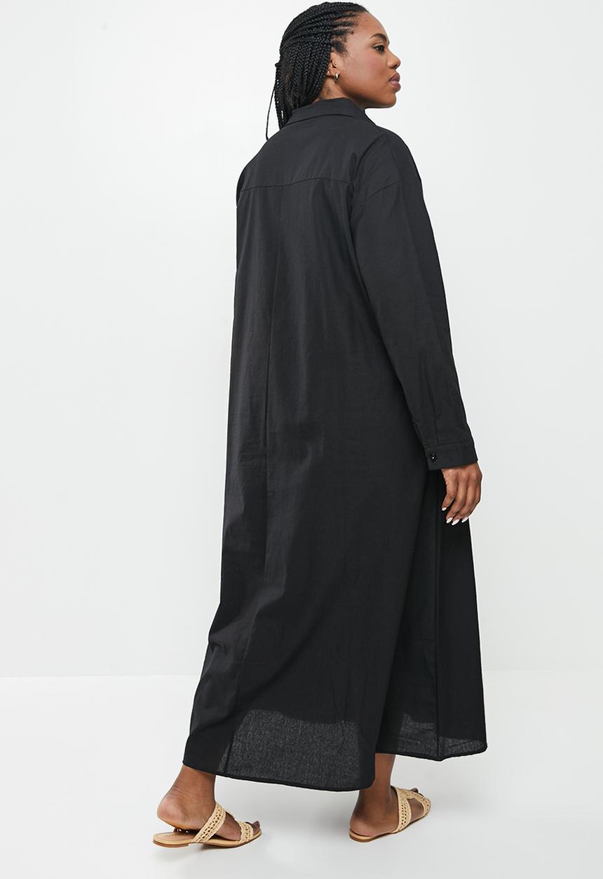 dailyfriday - Longline shirt dress - black