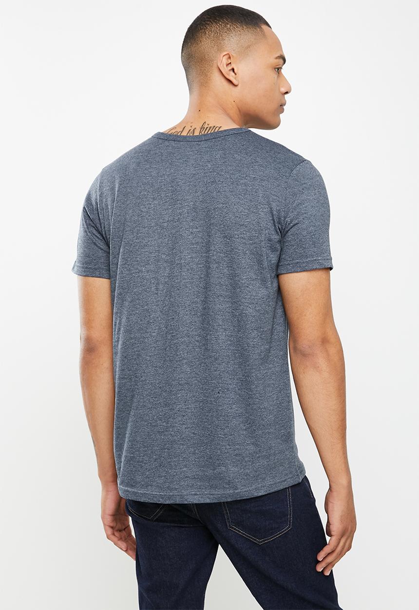 Holmes Bro's - Log out ss tee - pewter melange