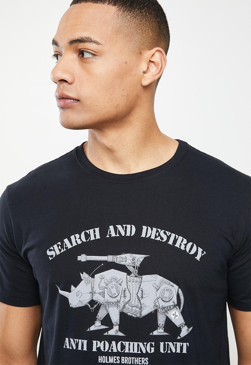 Holmes Bro's - Mechanical rhino short sleeve tee - black bean