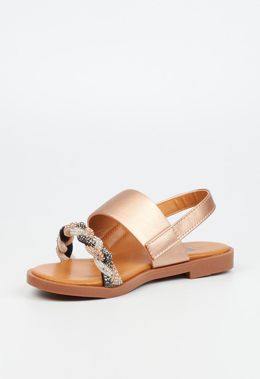 Little Miss Black - G-murano sandal - rose gold