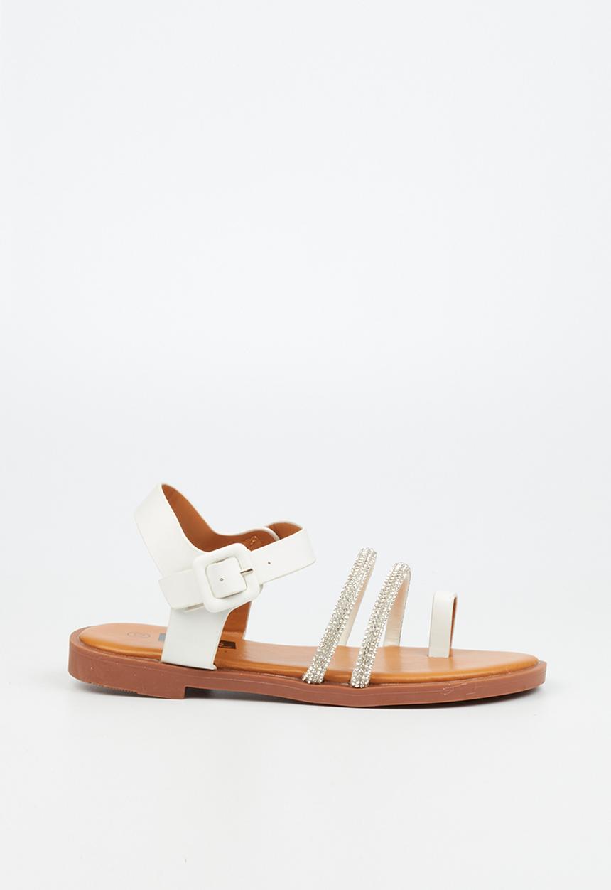 Little Miss Black - G-venice sandal - white