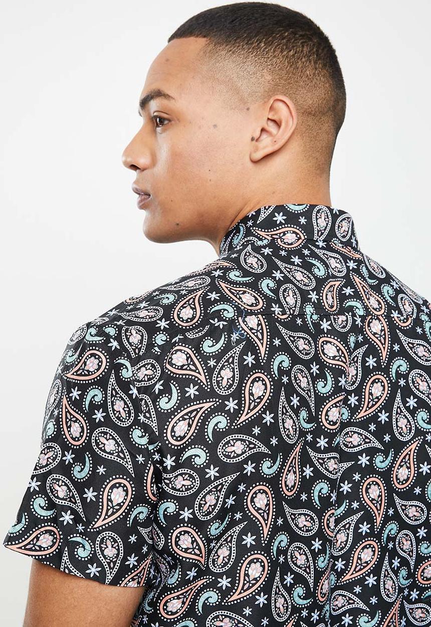 basicthread - Printed shirt - black