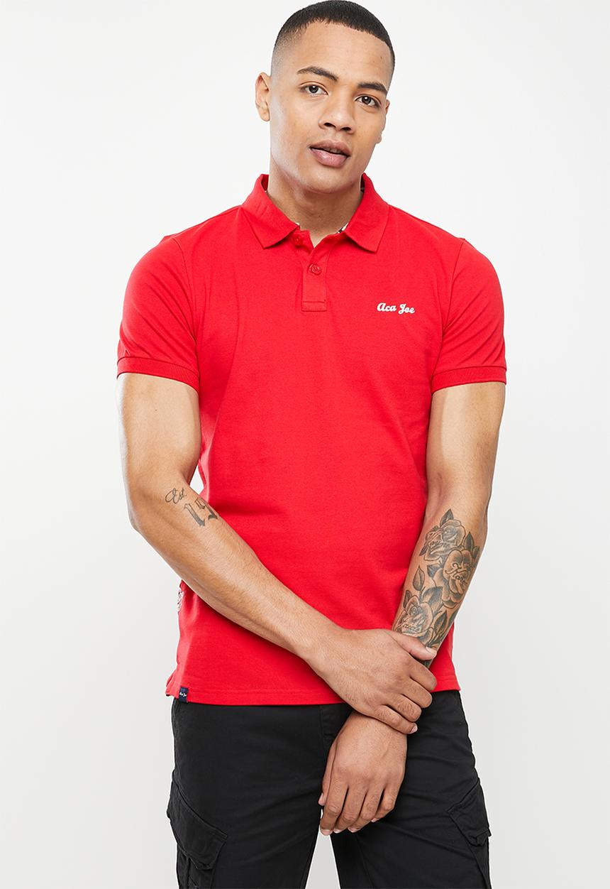 Aca Joe - Aca joe hd small logo - sustainable golfer - red
