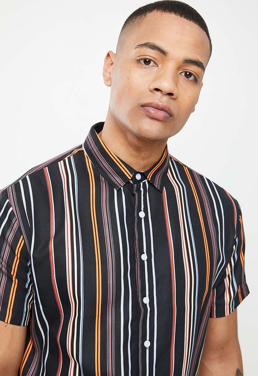 basicthread - Vertical stripe shirt - multi