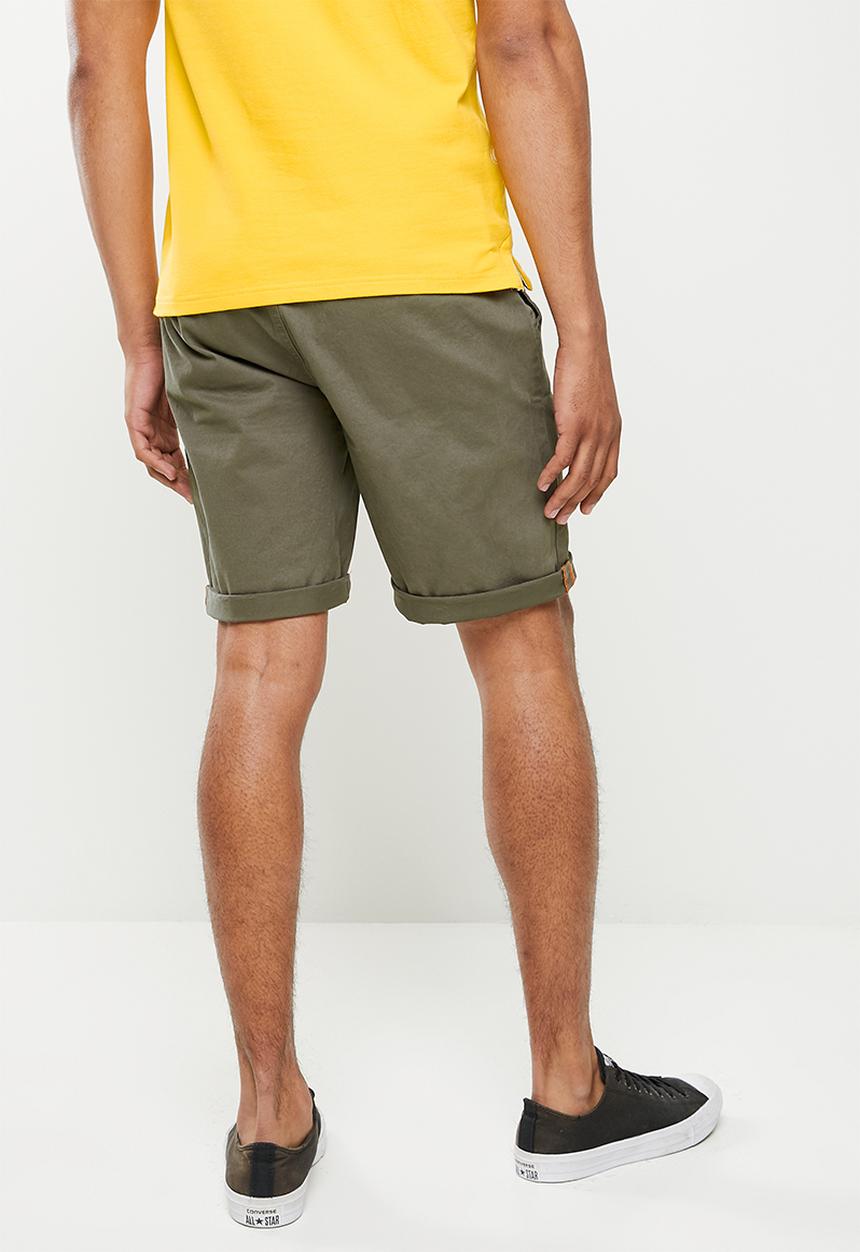 Aca Joe - Aca joe stretch chino shorts - fatigue