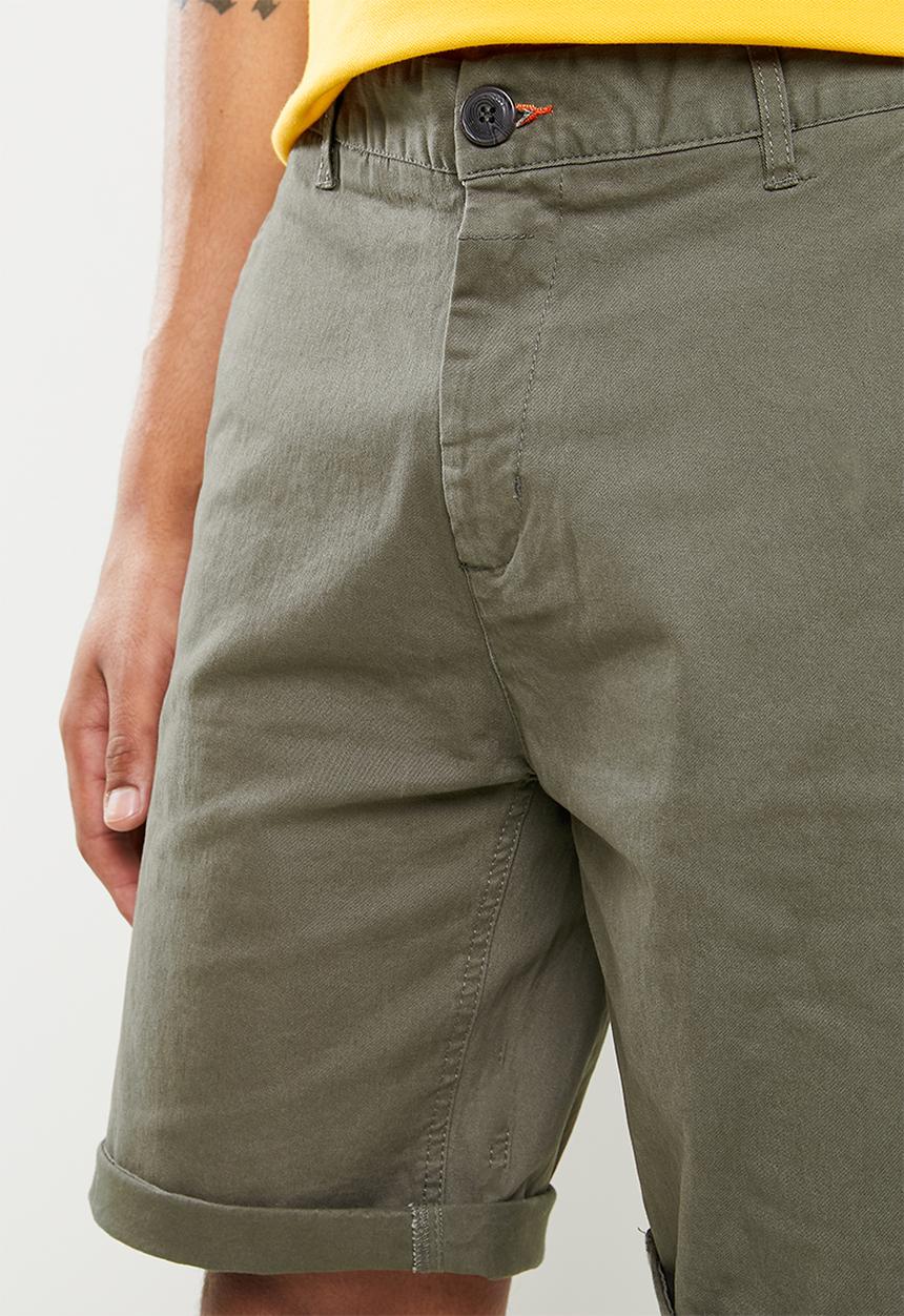 Aca Joe - Aca joe stretch chino shorts - fatigue