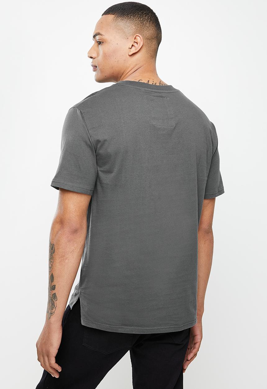 urban° - Urban double pocket  tee - charcoal
