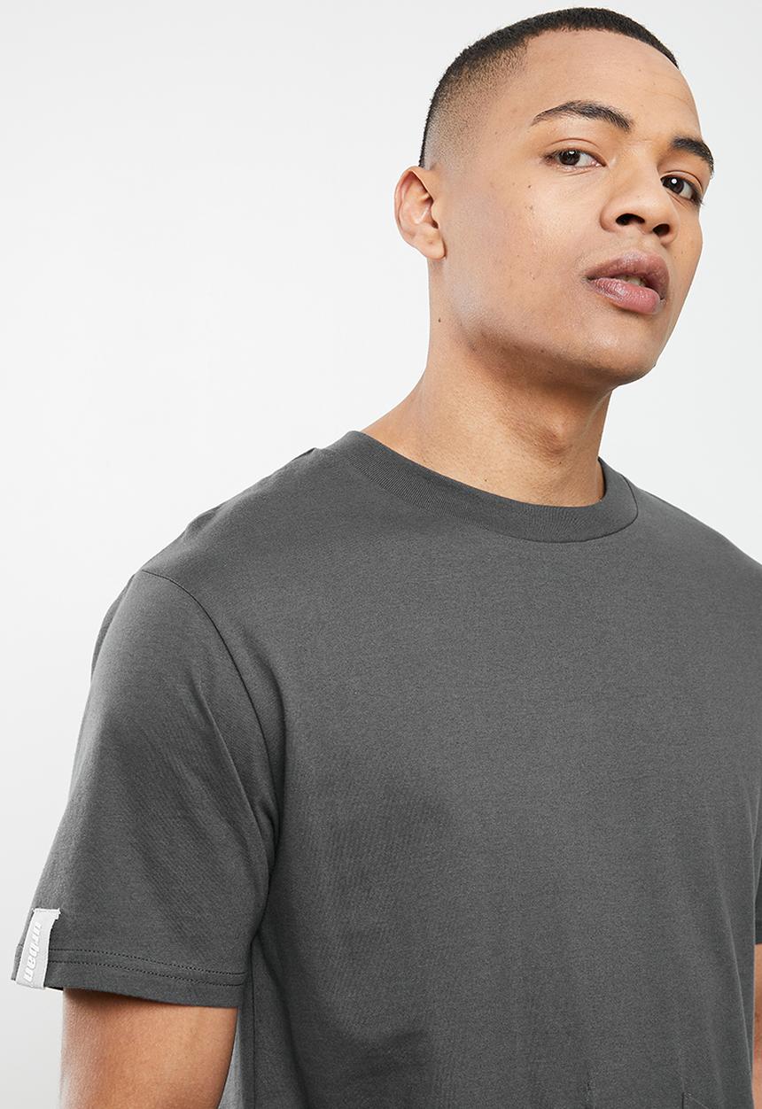 urban° - Urban double pocket  tee - charcoal