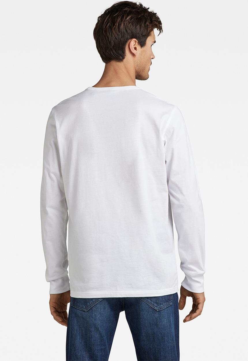 G-STAR - Base r tee long sleeve - white