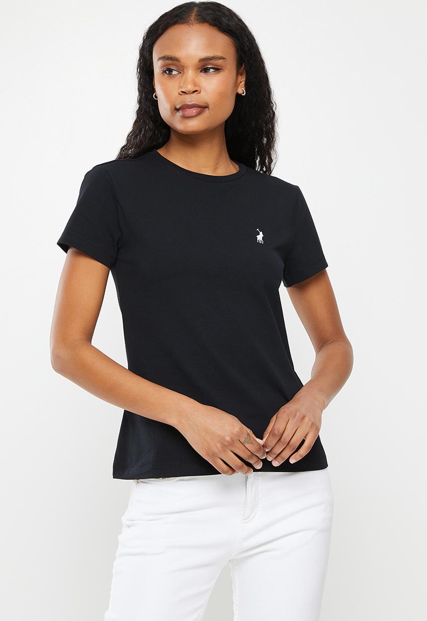 POLO - Allie basic short sleeve essential crew neck T-shirt - black