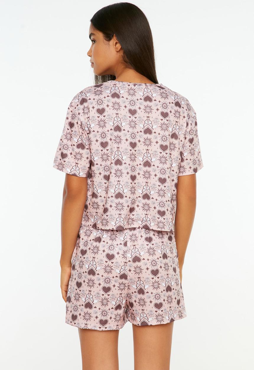 Trendyol - Print knit pajamas set - multi