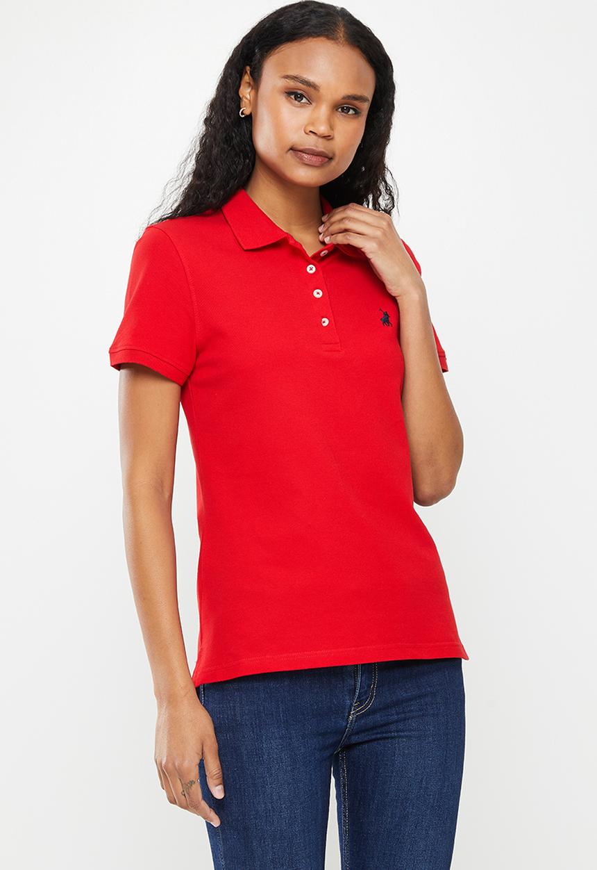 POLO - Margot short sleeve essential golfer - red