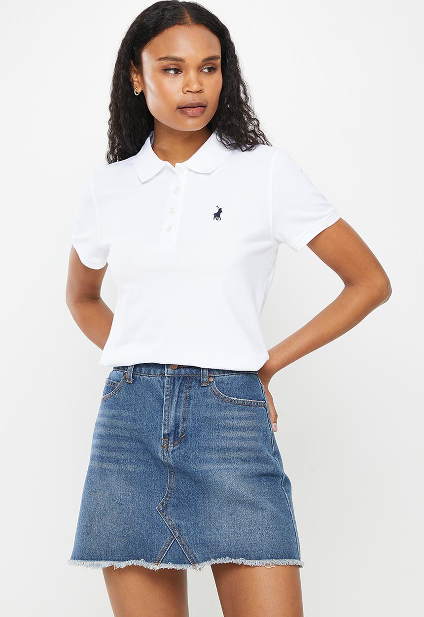 POLO - Margot short sleeve essential golfer - white