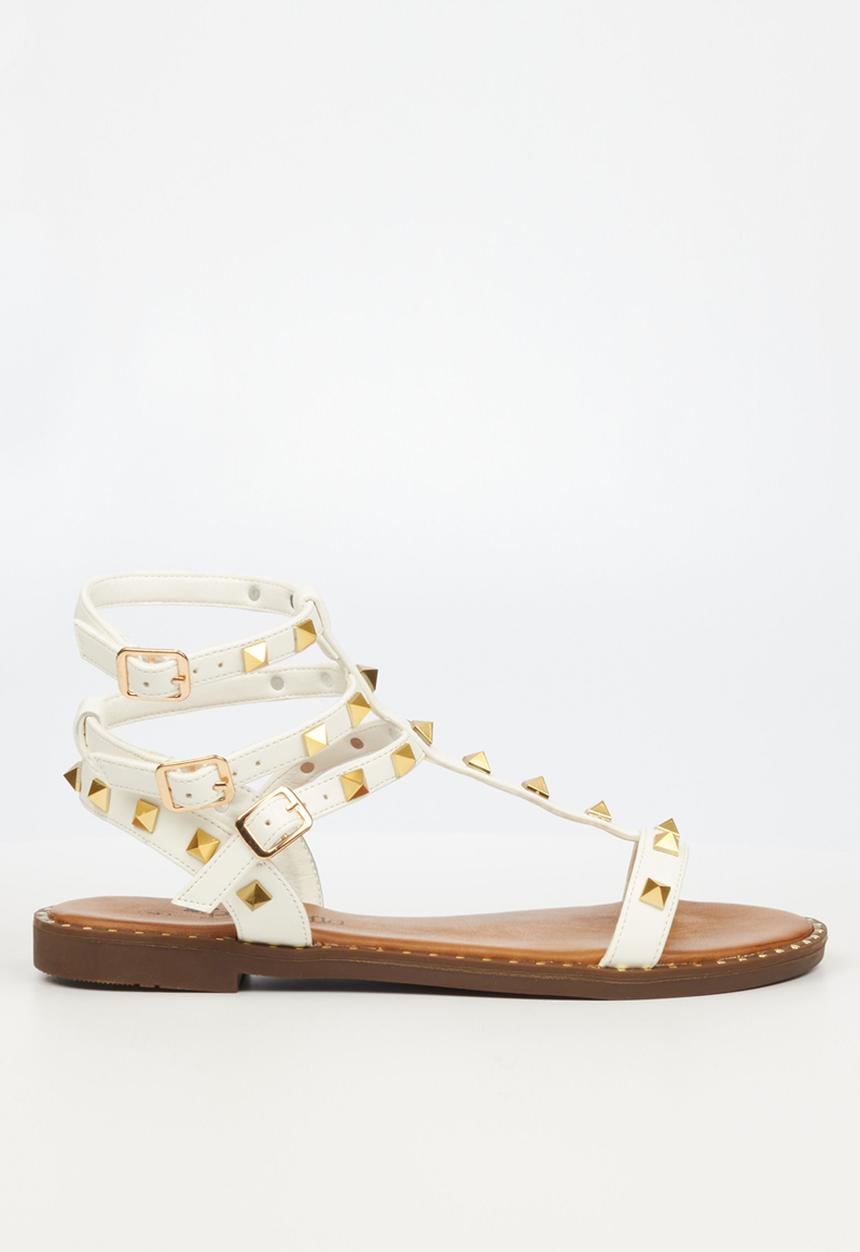 Butterfly Feet - Mayah 2 ankle tie sandal - white