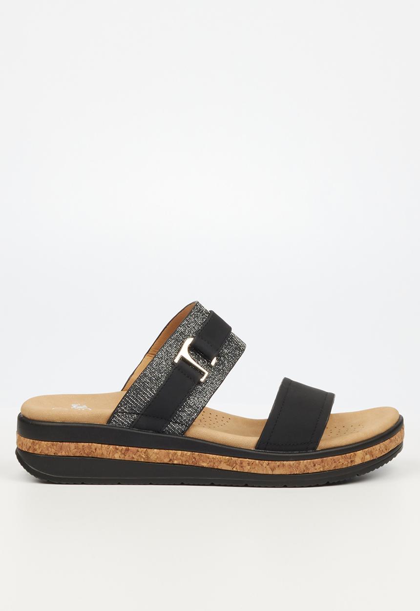 Butterfly Feet - Mieke 2 slide sandal - black