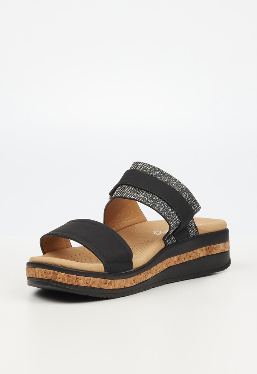 Butterfly Feet - Mieke 2 slide sandal - black