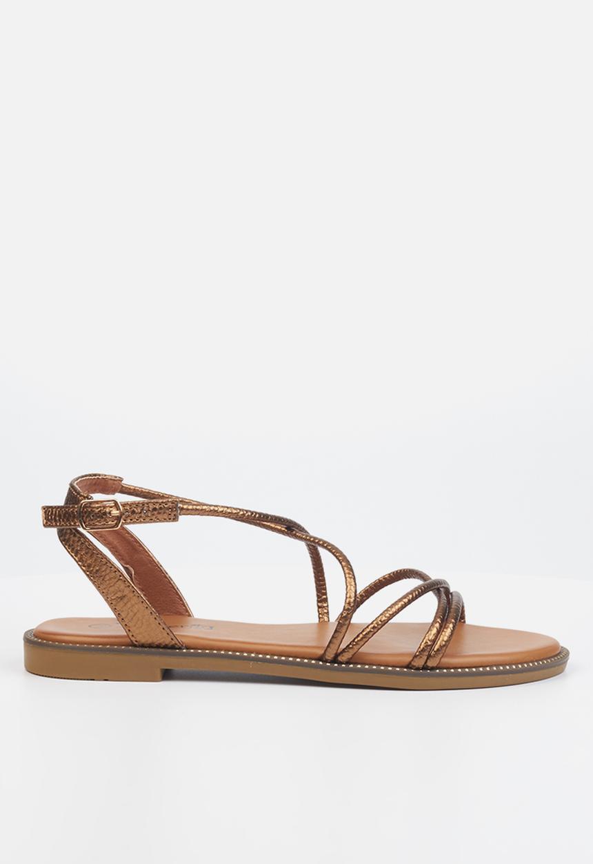 Butterfly Feet - Frost 1 ankle tie sandal - bronze