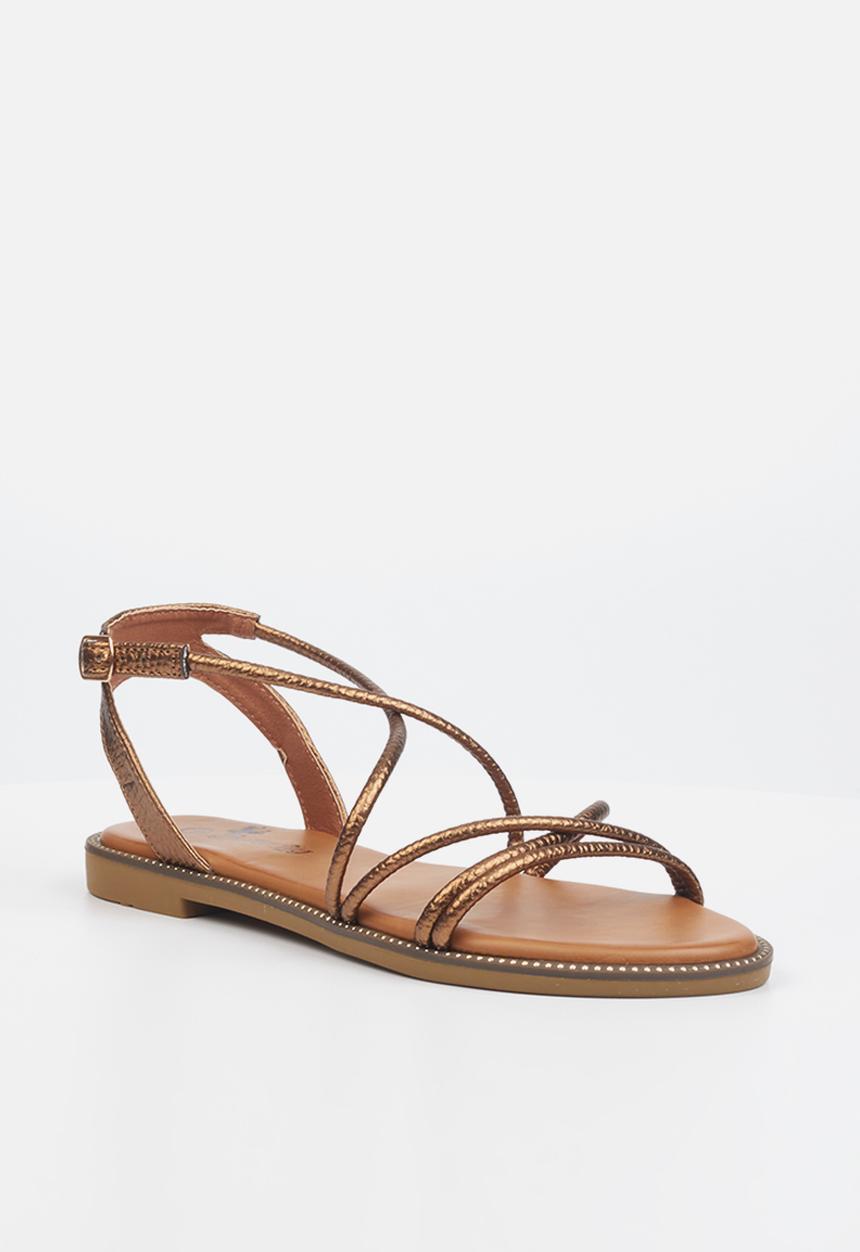 Butterfly Feet - Frost 1 ankle tie sandal - bronze