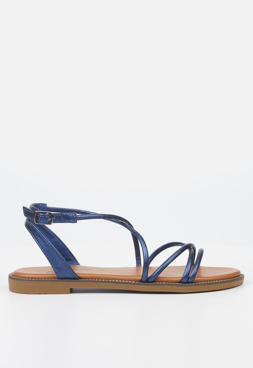 Butterfly Feet - Frost 1 ankle tie sandal - navy