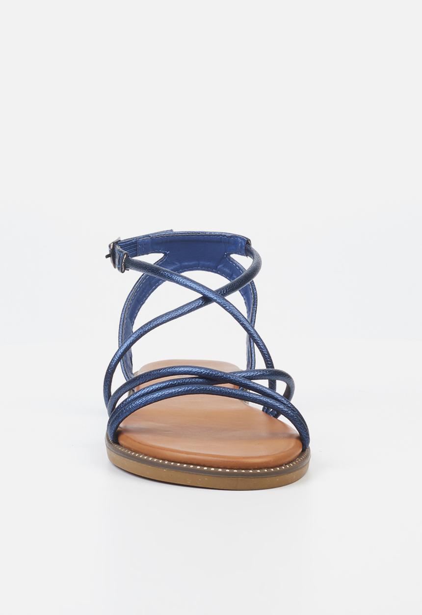 Butterfly Feet - Frost 1 ankle tie sandal - navy