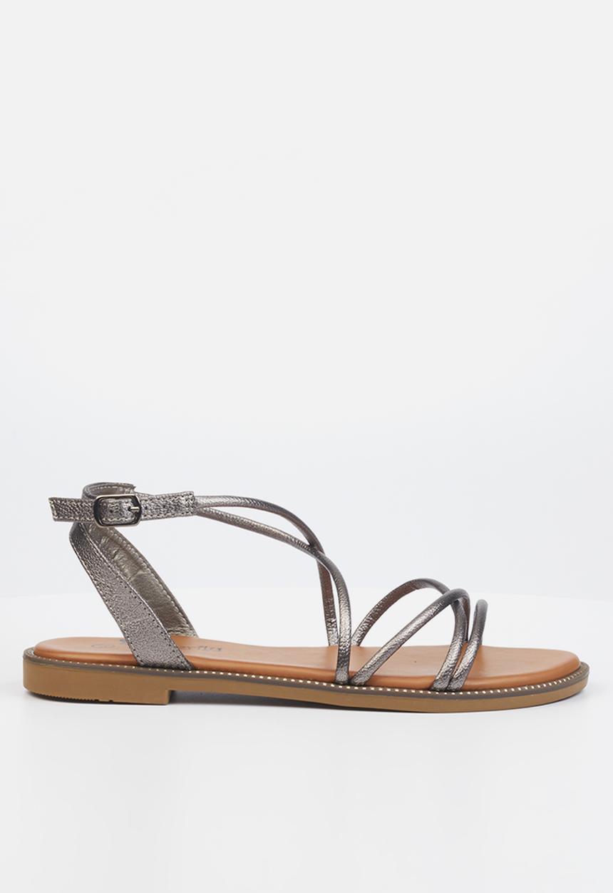 Butterfly Feet - Frost 1 ankle tie sandal - pewter