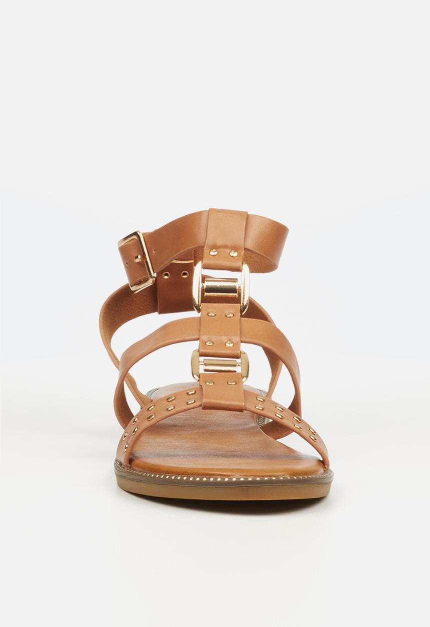 Butterfly Feet - Frost 2 ankle tie sandal - tan