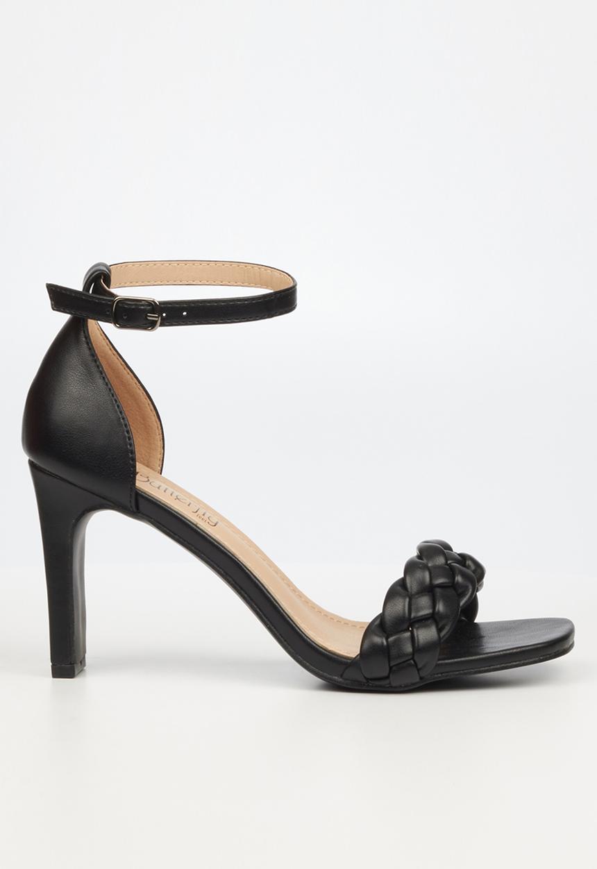 Butterfly Feet - Riana 1 ankle tie stiletto heel - black
