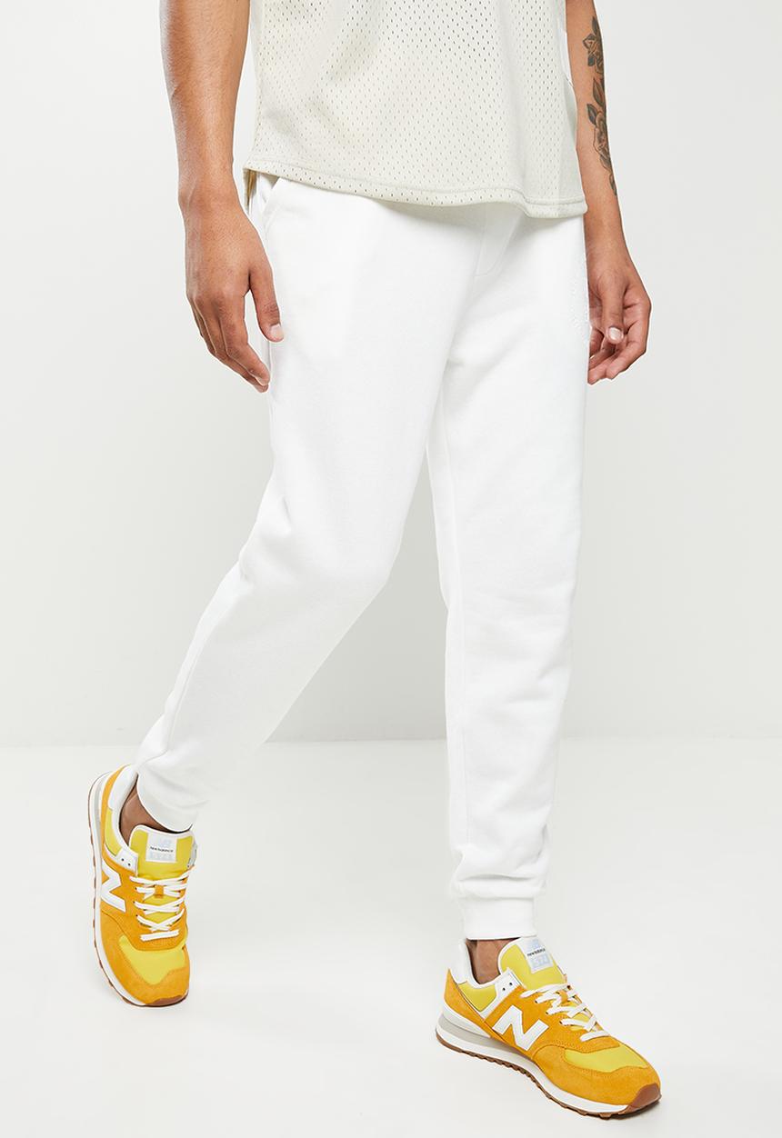 urban° - Urban brushed fleece printed jogger - winter white