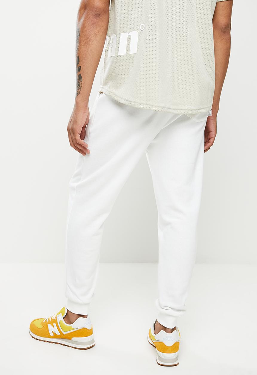 urban° - Urban brushed fleece printed jogger - winter white