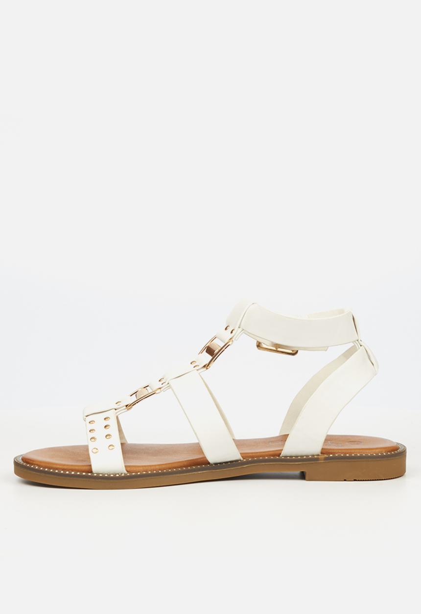 Butterfly Feet - Frost 2 ankle tie sandal - white