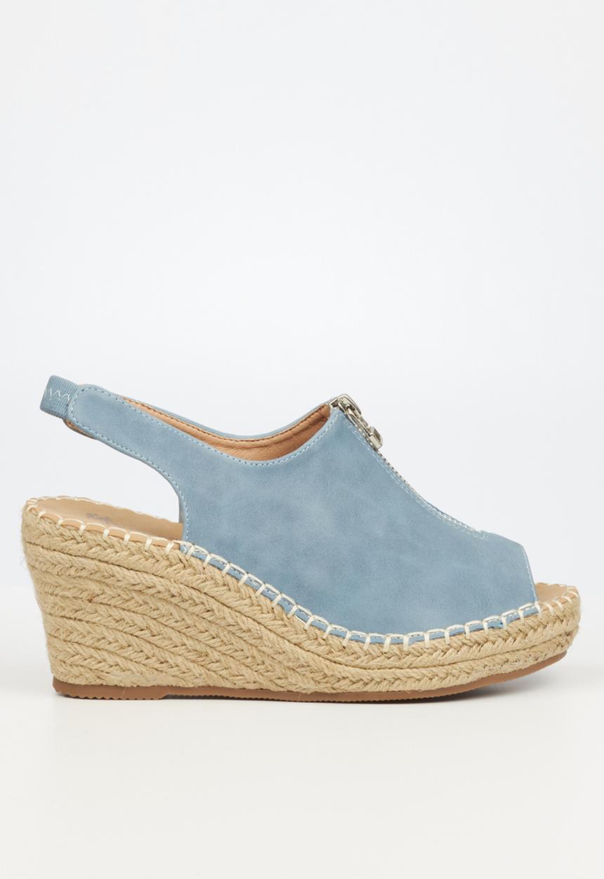 Butterfly Feet - Savy 3 espadrille wedge heel - blue
